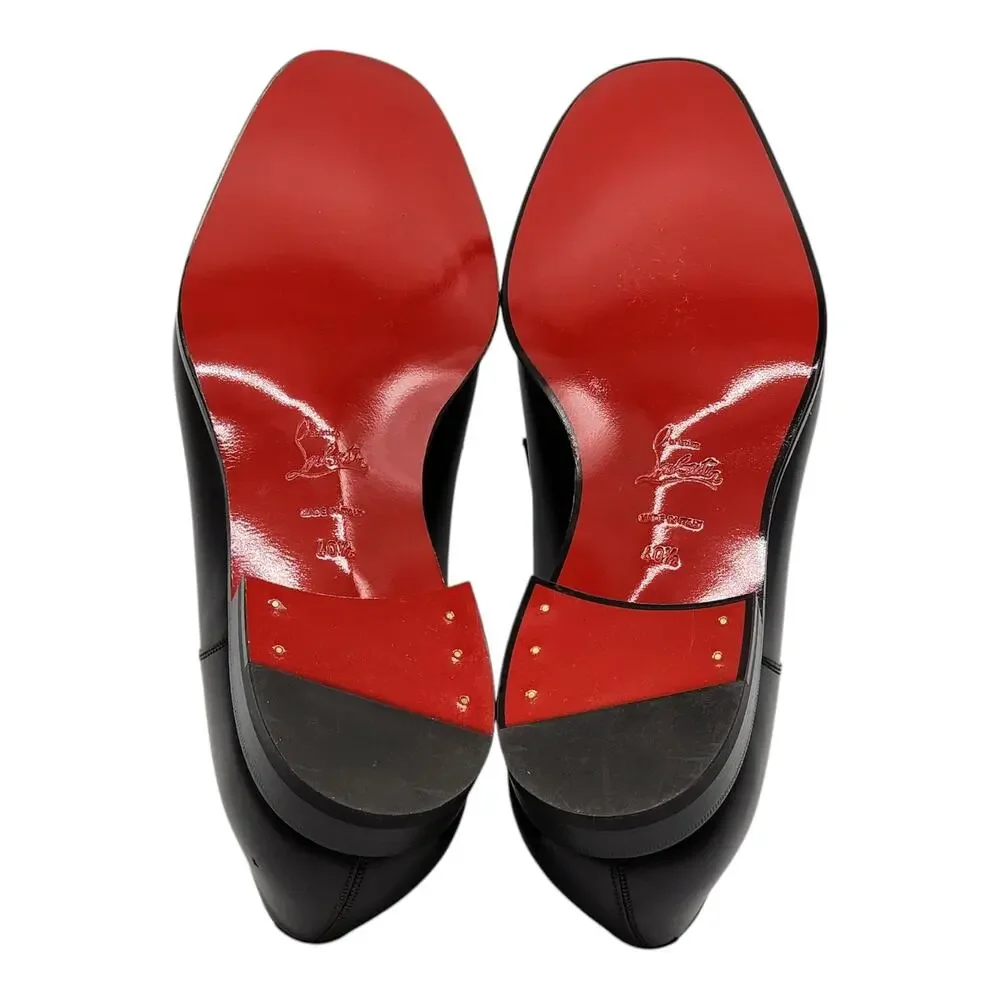 Christian Louboutin Cortomale Derby Shoes - Leather - Brown - 40.5 7.5 $995